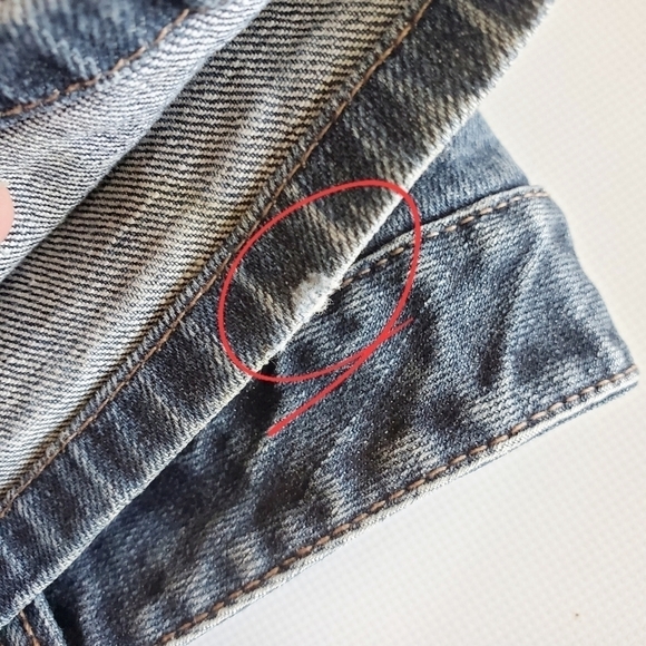 7160 * Ann Taylor Loft Slim Boot Jeans Dark Wash Denim Size 6P - Picture 13 of 13